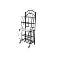 thumbnail image 3 of Pemberly Row Contemporary Baker's Rack with Faux Marble Shelf, 3 of 6