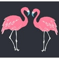 thumbnail image 2 of Junior's Lost Gods Couple Pink Flamingos  Festival Muscle Graphic Tee Denim Blue Heather 2X Large, 2 of 4