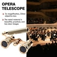 thumbnail image 2 of Vintage Opera Glasses 3x25mm Magnification, Compact Low-Light Night Vision Binoculars for Theater, Concerts & Events, High-Definition Optical Lens, Metal Body, 2 of 8