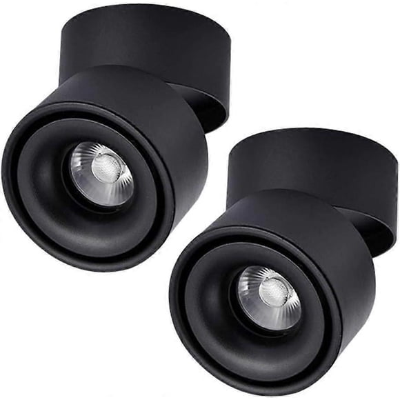 Downlight Set of Surface Mounted Ceiling Lighting LED Ceiling Spotlight 360 Cylindrical Adjustable for Indoor 7W