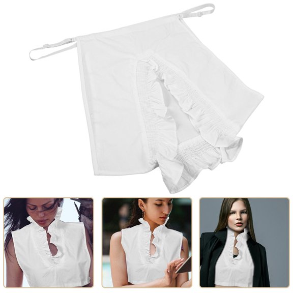 WRITWAA Fake Detachable Collar Women White Cotton 1Pack