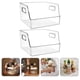 thumbnail image 3 of Organizador de cocina de 2 piezas, contenedor para servir alimentos, soporte para alimentos de cocina, caja transparente para almacenar verduras, 3 of 8