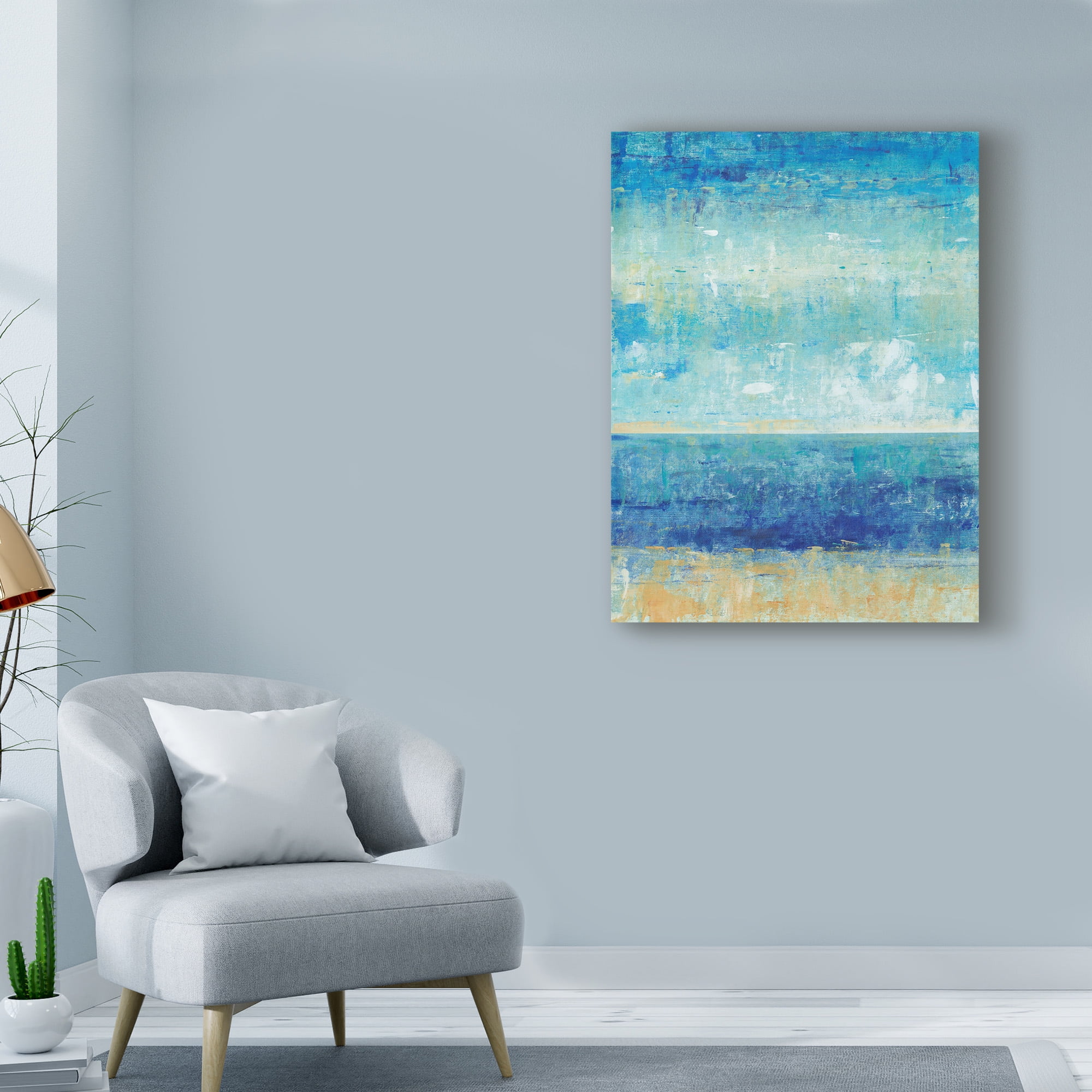 Trademark Fine Art 'Beach Horizon II' Canvas Art by Tim OToole
