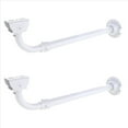 thumbnail image 1 of 2X Soporte Telescópico para Cámara de Vigilancia, en Forma de L, Ajustable de 30 A 60 cm, Ideal para Equipos de Seguridad para Exteriores, 1 of 5