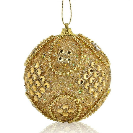 Christmas Decoration Sales Mallroom Hot Sale Christmas Decoration Rhinestone Glitter Baubles Balls Xmas Tree Hanging Ornament Home Festival Decor ()