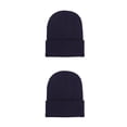 thumbnail image 4 of Sonducket Beanie Hats Gorros de punto Unisex Ajustable Otoño Skullcap Manga de moda A prueba de viento Ciclismo Accesorios para el cabello Azul oscuro Azul oscuro 2piezas Sonducket CBP263472, 4 of 5