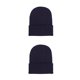 thumbnail image 3 of Minnieouse Beanie Hats Gorros de punto Unisex Ajustable Otoño Skullcap Manga de moda A prueba de viento Ciclismo Accesorios para el cabello Azul oscuro Azul oscuro 2piezas Minnieouse CBP263472, 3 of 5