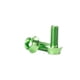 thumbnail image 2 of Riwesomey 2 piezas de soporte para botella de agua de bicicleta de montaña, tornillo decorativo de repuesto, tornillos hexagonales modificados Bombillas para automóviles Verde, 2 of 6