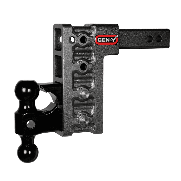 Gen-Y Hitch Trailer Hitch Ball Mount GH-524 MEGA-DUTY; Fits 2 Inch Receiver; 16000 Gross Trailer Weight; Adjustable; Non-Stowable; 7-1/2 Inch Drop/7-1/2 Inch Rise