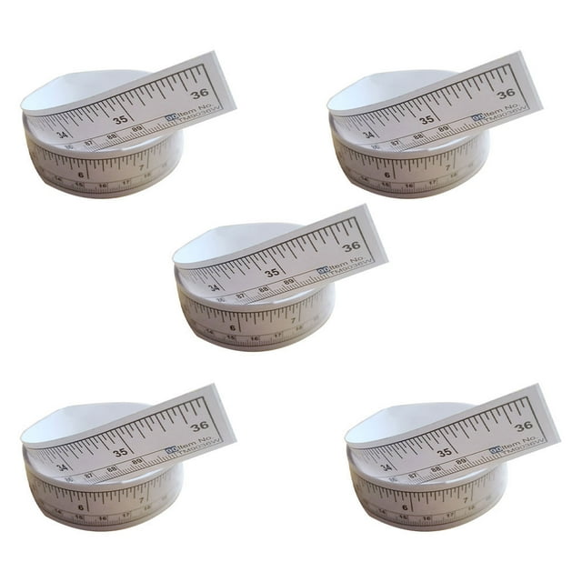 Lot de 5 Règles Professionnelles Durables 5 Pcs Papier 90cm Graduées Auto-Adhésives Autocollant pour Machine à Coudre Ménage Salle de Travail Ruban de Mesure Type2