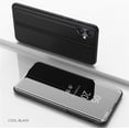 thumbnail image 2 of Stylish Mirror Flip Womens Case for Samsung Galaxy A05, Clear View Window Cover with Kickstand Thin Ultra Phone Case for Samsung Galaxy A05 QH Black, 2 of 11