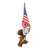 Patriotic Bobblehead Eagle with Car Dashboard Adhesive and American Flag