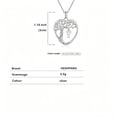thumbnail image 5 of Heshpaws 925 Sterling Silver Heart Tree of Life Necklace Custom Initial Letter Pendant Jewelry for Women, Gift for Mom Daughter Wife, 5 of 6
