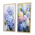 thumbnail image 3 of Designart "Blue violet Hydrangea Eternal Blooms II" Hydrangea Framed Wall Art Set Of 2 - Blue Floral Framed Canvas Set For Living Room Decor, 3 of 6