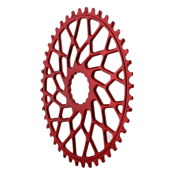 Absolute Black Easton Direct Mount CX Oval 44T - Red - EAOV44RD