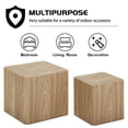 thumbnail image 4 of Williamspace Modern Square Coffee Table Set of 2 Nesting Table End Side Table Set of 2 for Living Room Apartment,Natural, 4 of 7