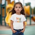 thumbnail image 2 of Byoo Toddler Girls Summer Soft Big Sister Printed Tee Shirt Short Sleeve Crewneck Tshirt, 2 of 7