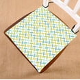 thumbnail image 1 of EREHome Coussin de Siège Chevron Bleu Vert Jaune Turquoise 20x20 Pouces, 1 of 1