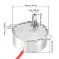 thumbnail image 3 of Uxcell Synchronous Motor Metal Gear AC 24V 5-6RPM/Min 50-60Hz CCW 4W, 3 of 5
