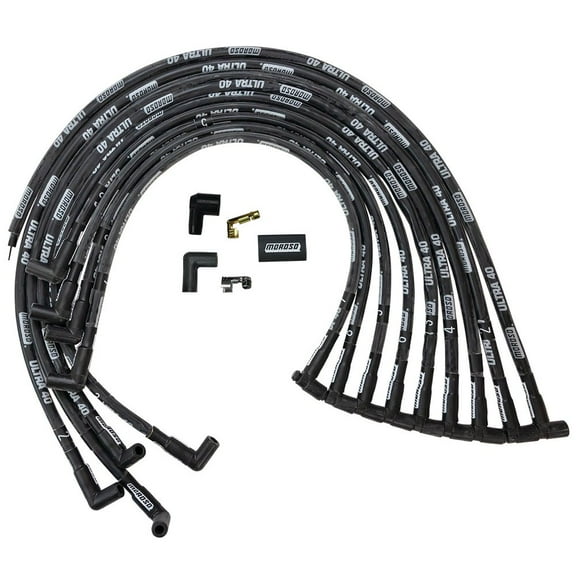 Moroso Ultra 40 Plug Wire Set - Black