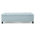 thumbnail image 4 of GDF Studio Charleston Contemporary Button Tufted Storage Ottoman Bench, Light Sky Fabric, 4 of 11