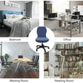 thumbnail image 6 of Velvet Stretch Armless Office Chair Cover -  Slipcover for Desk Chairs (Navy), 6 of 6