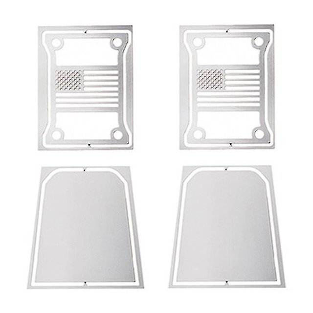 Metal Tail Light Trim Taillight Cover Tail Lamp Decorative Piece Compatible With Axial Scx6 J1/6 Rc Crawler Car