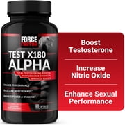 Force Factor Test X180 Alpha Testosterone Booster and Sexual Enhancement Supplement, 60 Count