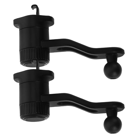WINOMO 2Pack Car Phone Holder Mount Black Plastic 360 Degree Rotation For Truck Use