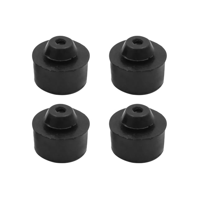Amortiguador De Bloque De Goma De Montaje Amortiguador Para Capó De Puerta 4Pcs De 18x15mm Negro