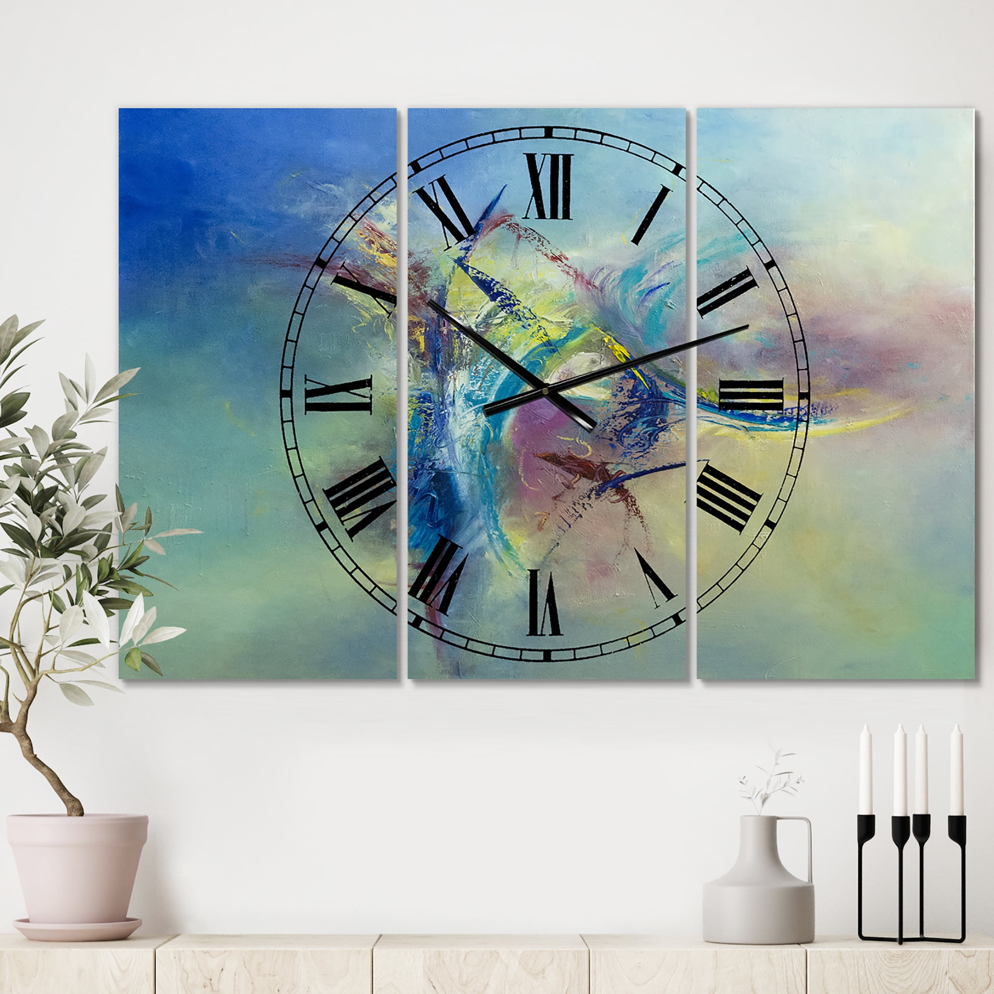 Designart 'Focused Intention' Large Modern Wall Clock