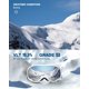 thumbnail image 2 of Gafas de nieve ZIONOR Lagopus, protección UV, antivaho, VLT, 8,6%, 2 of 7