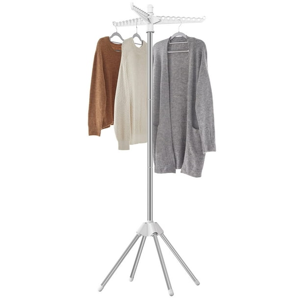 Tendedero de ropa SONGMICS plegable 150 cm de acero inoxidable