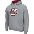 thumbnail image 2 of Men's Colosseum  Heather Gray UMass Minutemen Arch & Logo Hoodie, 2 of 3