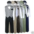 thumbnail image 3 of New Infant Boy & Toddler Black Wedding Formal  Vest Suit Outfits 0-24M  2T 3T 4T, 3 of 7