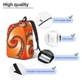 thumbnail image 5 of Balery Orange Rotating Vintage Canvas Backpack for Men and Women - Large Capacity, Durable Travel Laptop Bag for School, Work, Hiking, and Outdoor Activities, 5 of 7