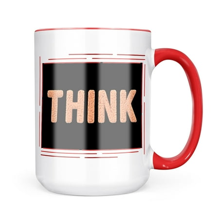 

Neonblond Think Smart Brains Think Mug gift for Coffee Tea lovers