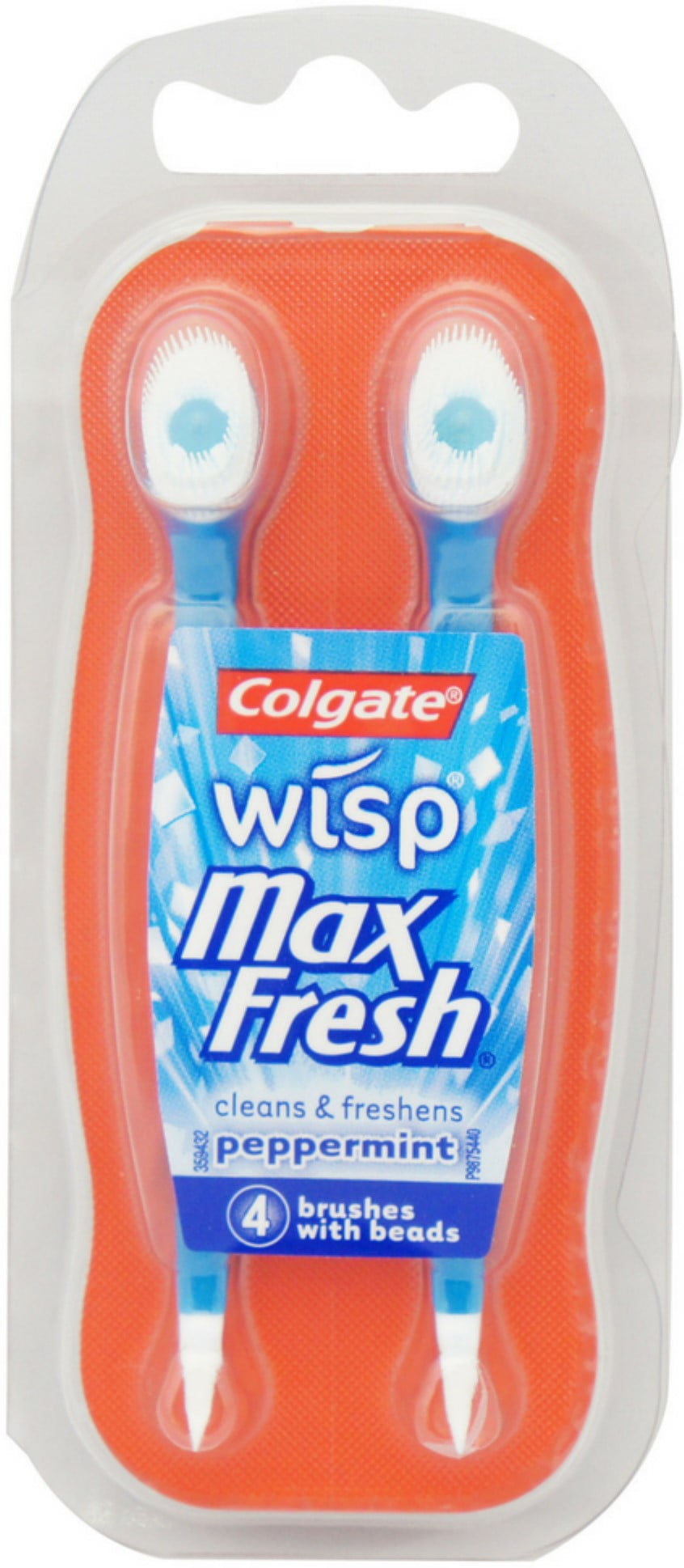 6 Pack Colgate Wisp Minibrush With Freshening Bead Peppermint 4 Each