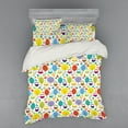 thumbnail image 2 of Ambesonne Cartoon Bedding Set 3 Pcs, Colorful Forest Owls, Twin XL, Multicolor, 2 of 3