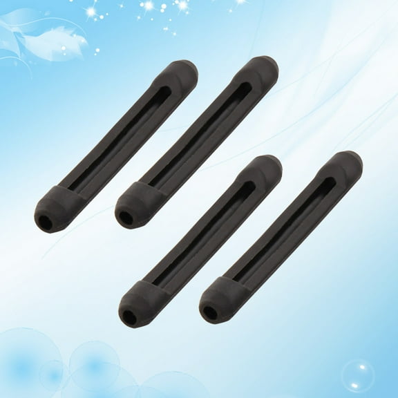 Worgeous  4 Pairs Non-slip Feet Grips Frame Eyeglass Glasses Man Office Black