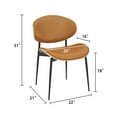 thumbnail image 6 of Art Leon Mid Century Dining Chairs Leather Wishbone Dining Chair,Set of 2, 6 of 6