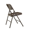 thumbnail image 6 of (Pack of 4) NPS® 200 Series Premium All-Steel Double Hinge Folding Chair, Brown, 6 of 8