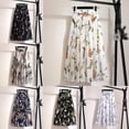 thumbnail image 5 of Women's Bohemian Floral Printed High Waist A Line Maxi Skirt with Bow Summer Beach Sunny Skirts, 5 of 5
