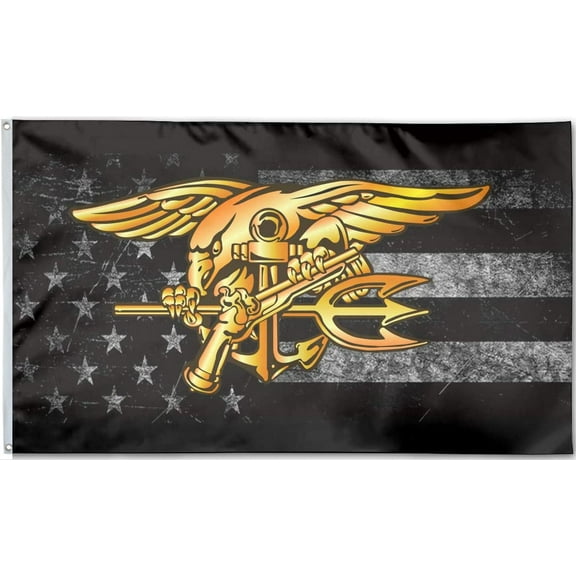 US Navy Trident Seal Flag Polyester 3x5 FT banner