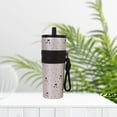 thumbnail image 6 of TISHITA Insulated Bottle Vacuum Water Cup Reusable Non Slip Bottom Portable Leakproof Stainless Steel Drinking Bottle for Trip Office Silver and Black, 6 of 8