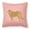 Pink, variant on Carolines Treasures BB3725PW1414 Caucasian Shepherd Dog Checkerboard Blue Fabric Decorative Pillow