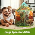 JoyStone Dinosaur Kids Play Tent, Discovery Dinosaur Pop up Tent ...