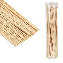 Uxcell 30CM/12Inch Reed Diffuser Stick, 100 Pack Refill Sticks with PET Bottle for Home Office Hotel Party Wedding, Wood