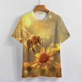 thumbnail image 3 of Bees Collect Honey T Shirts Basic T-Shirt Short Sleeve Ladies Tee Shirt Summer Graphic Clothing, 3 of 6