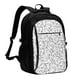 thumbnail image 1 of Fotbe Black White Music Mochila con Estampado y Puerto USB para Hombre y Mujer, Mochila Antirrobo, Mochila de Viaje, Mochila Escolar, Mochila Universitaria, 1 of 7